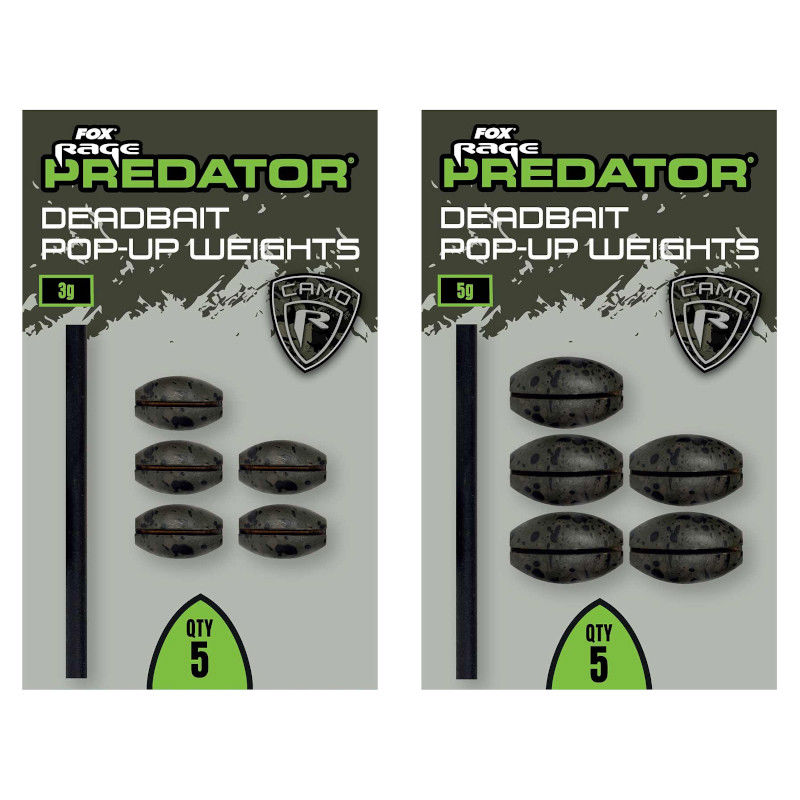 Fox Rage Predator Camo Deadbait Pop-Up Weights